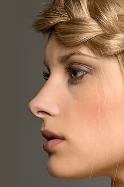 Woman with princess braid